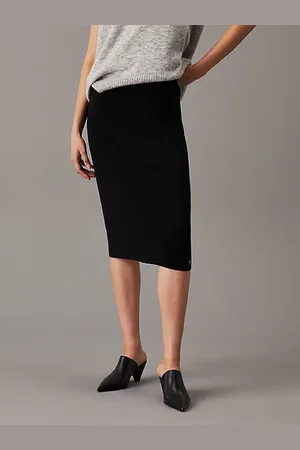 Calvin Klein Bleistiftrock aus Baumwollstrick