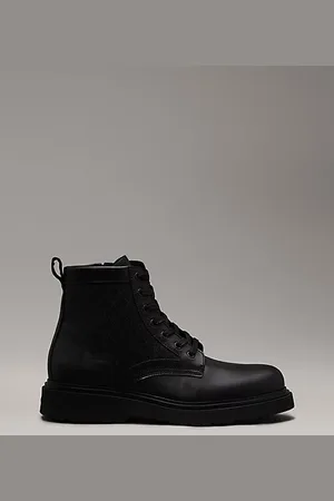 Calvin Klein Logo-Boots aus Leder