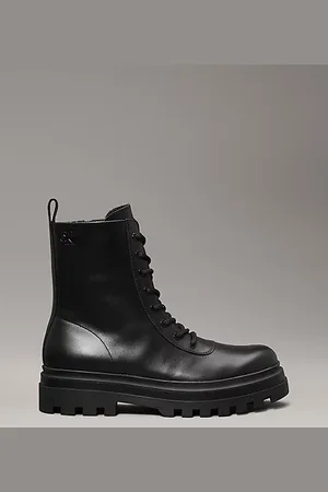 Calvin Klein Leder-Boots mit Noppen