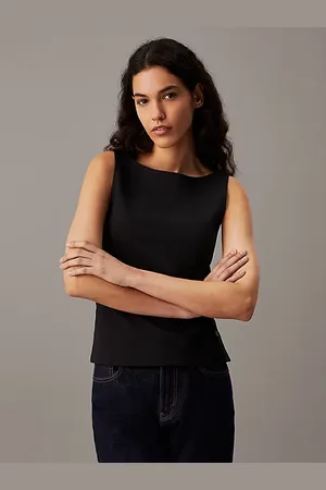 Calvin Klein Eng geschnittenes Milano-Jersey-Tanktop
