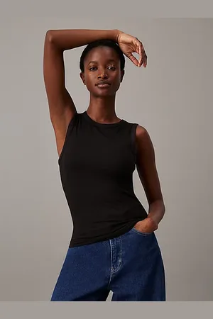 Calvin Klein Tailliertes geripptes Tanktop