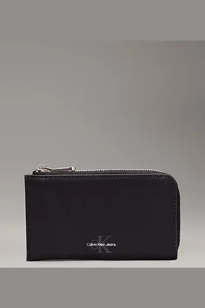 Calvin Klein Reißverschluss-Täschchen aus Leder mit Schlüsselanhänger