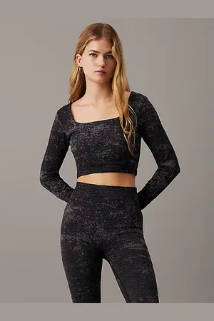 Calvin Klein Langärmliges cropped Gym-T-Shirt