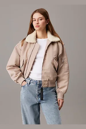 Calvin Klein Fliegerjacke aus Satin