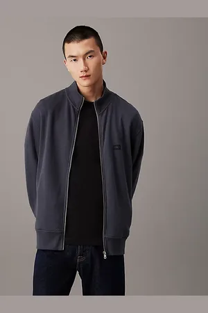 Calvin Klein Cardigan mit Reißverschluss aus Baumwolle mit Waffelmuster