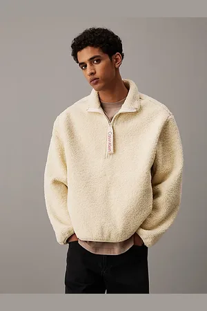 Calvin Klein Lässige Jacke mit Sherpa und halbem Reißverschluss