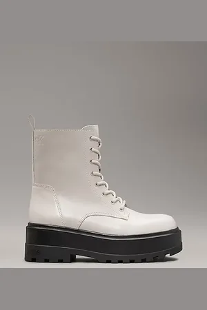 Calvin Klein Plateau-Boots aus Leder