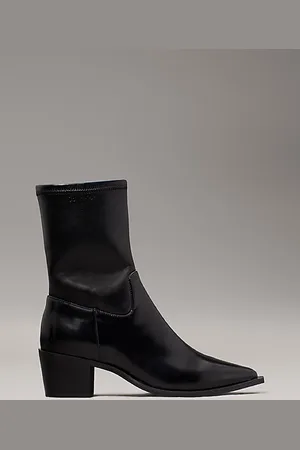 Calvin Klein Cowboy-Boots aus Stretchleder