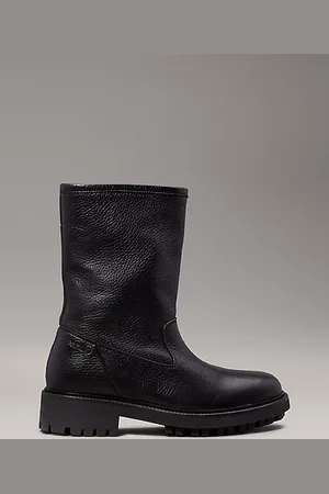 Calvin Klein Biker Boots aus Leder