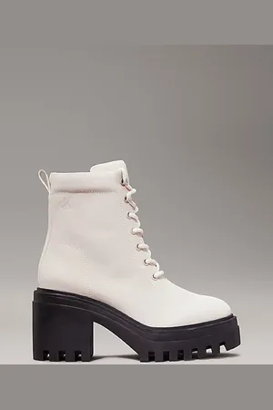 Calvin Klein Chunky Stiefel mit Absatz aus Leder