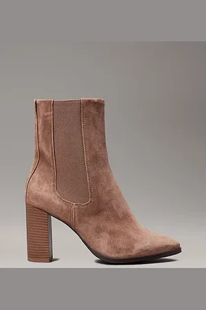 Calvin Klein Chelsea-Boots mit Wildleder-Absatz