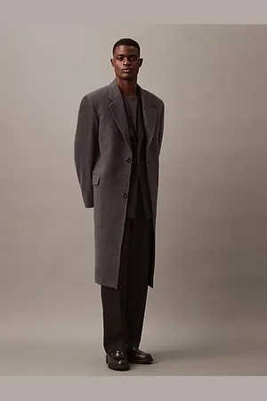 Calvin Klein Mantel aus gebürsteter Wolle