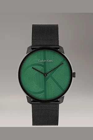 Calvin Klein Armbanduhr mit Mesh und Monogramm-Logo