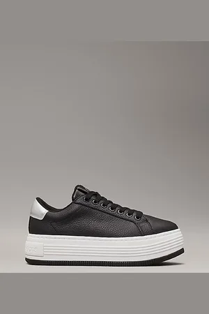 Calvin Klein Plateau-Sneakers aus Leder