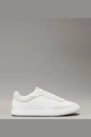 Calvin Klein Leder-Sneakers mit flachem Profil