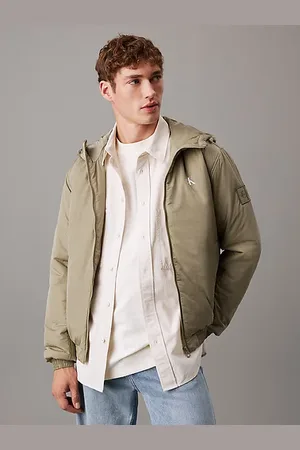 Calvin Klein Gefütterte Nylon-Jacke mit Kapuze