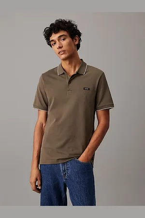 Calvin Klein Schmales Poloshirt mit Piqué-Verzierung