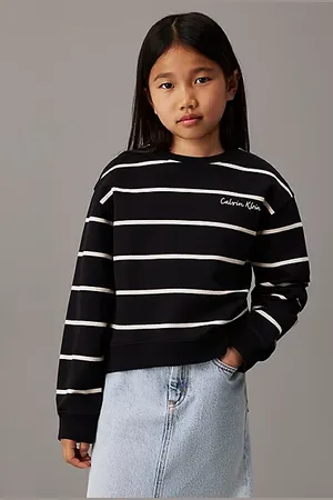 Calvin Klein Kastiges, gestreiftes Sweatshirt
