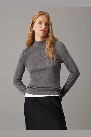 Calvin Klein Schmales Lyocell-Woll-Top