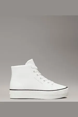 Calvin Klein High Top Sneakers mit Plateausohle aus Leder