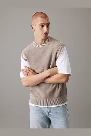 Calvin Klein Weste aus strukturierter Baumwolle