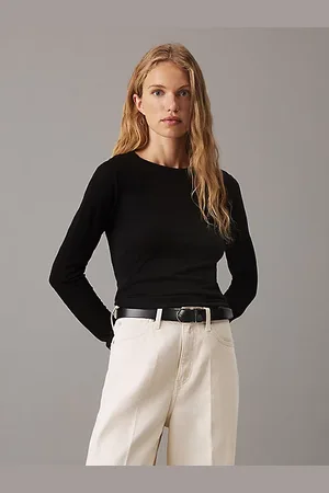Calvin Klein Schmales Lyocell-Woll-Top