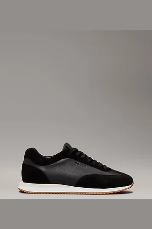 Calvin Klein Leder-Sneakers mit flachem Profil