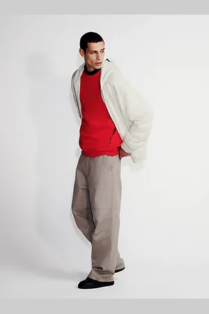 Calvin Klein Hoodie mir Reißverschluss aus luxuriösem Frottee