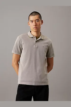 Calvin Klein Zweifarbiges Oxford-Poloshirt