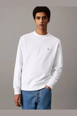 Calvin Klein Badge-Sweatshirt aus Baumwoll-Frottee