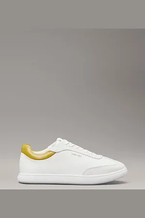 Calvin Klein Leder-Sneakers mit flachem Profil