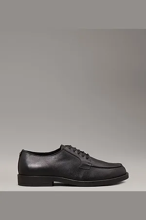 Calvin Klein Schnürschuhe aus Leder mit Materialschürze im Zehenbereich
