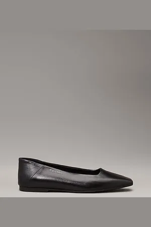 Calvin Klein Ballerinas aus Leder mit quadratischer Spitze