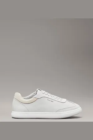 Calvin Klein Leder-Sneakers mit flachem Profil