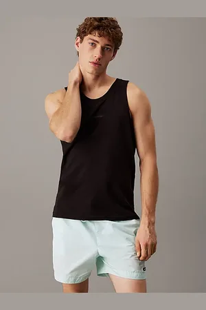 Calvin Klein Strand-Tanktop aus Baumwolle und Leinen