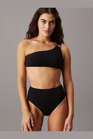 Calvin Klein One Shoulder Bikini-Top - CK Wire