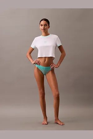 Calvin Klein Slips mit niedriger Leibhöhe - Icon Logo Lace