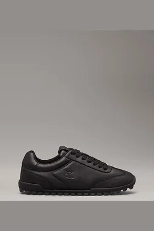 Calvin Klein Leder-Sneakers mit flachem Profil