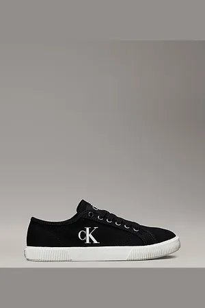 Calvin Klein Sneakers aus Canvas mit flachem Profil