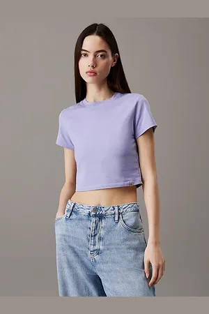 Calvin Klein Cropped T-Shirt aus Stretch-Baumwolle