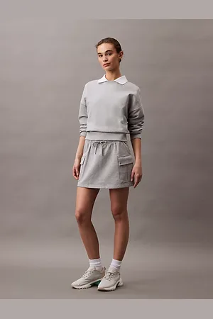 Calvin Klein Cargo-Minirock aus Baumwoll-Frottee