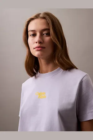 Calvin Klein T-Shirt mit geflocktem Logo