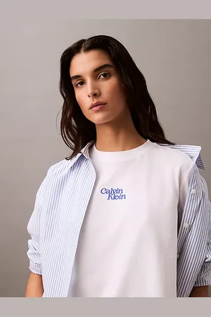 Calvin Klein T-Shirt mit geflocktem Logo