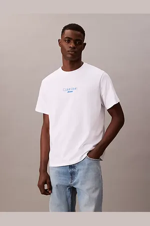 Calvin Klein Logo-T-Shirt mit Acid-Waschung