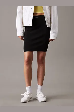 Calvin Klein Schmaler Minirock aus Stretchstrick
