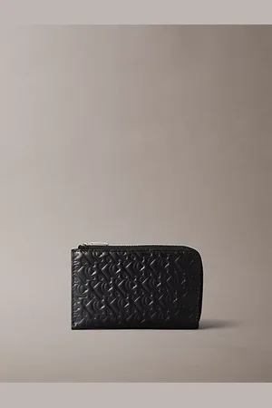 Calvin Klein RFID-Kartenetui aus Leder mit Reißverschluss