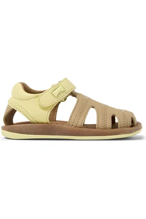 Camper Twins - Sandalen für ERSTE SCHRITTE - Beige,Gelb,Grün, Größe 21, Glattleder