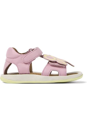 Camper Twins - Sandalen für ERSTE SCHRITTE - Rosa ,Gelb, Größe 21, Glattleder