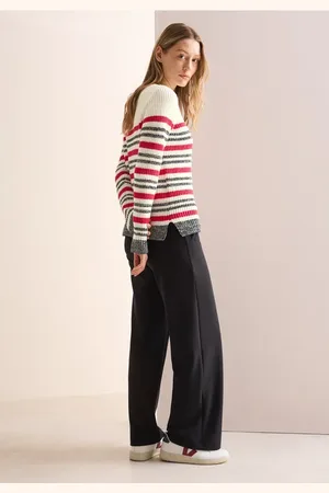 CECIL Gestreifter Mouliné Pullover