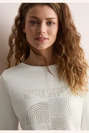 CECIL Shirt mit Schimmer-Print